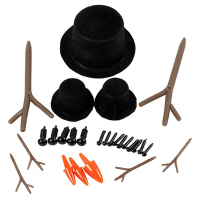 Tilbehør til snømenn, 3 sett