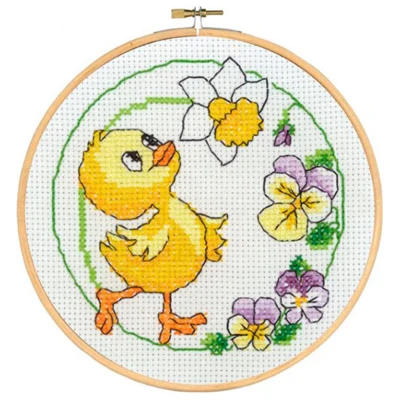 Broderisett Kylling med ramme