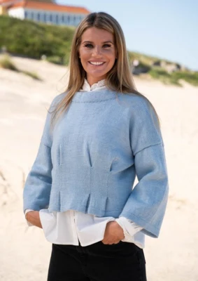 1806 Bluse med folder
