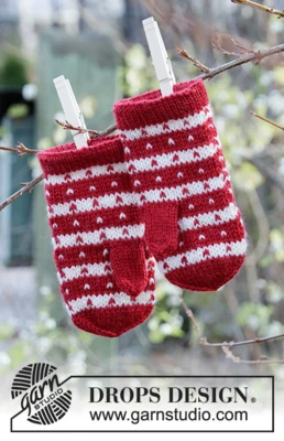 34-35 Candy Cane Lane votter fra DROPS Design