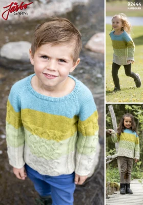 92444 Mollys Twist - Bluse for barn med flett