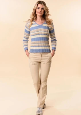 1834 Stripet bluse