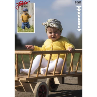 92455 Basisbluser med Raglan i Kambgarn for barn