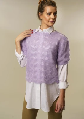1829 Bluse med hullmønster