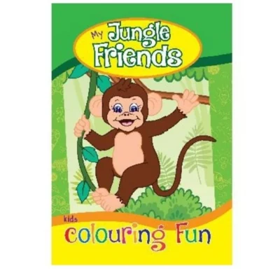 Fargebok A4 My Jungle Friends, 16 sider