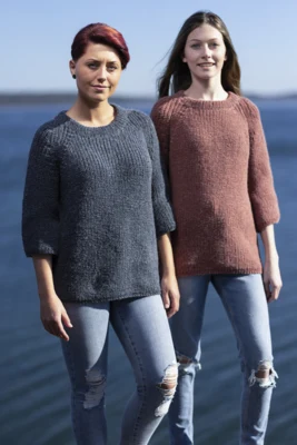 2633 Bluse for kvinner i semi-patent