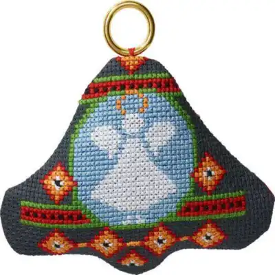 Broderisett Julehengende engel i bjelle