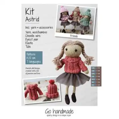 Go Handmade strikkesett Astrid
