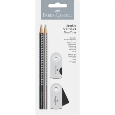 Faber-Castell, Sparkle Blyantsæt sølv/svart