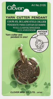 Clover Garn Cutter Antikk, Gull