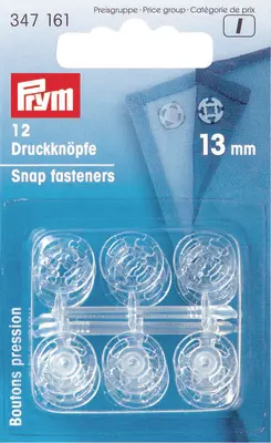 Prym glidelås, gjennomsiktig, 7-15 mm