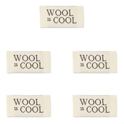 LindeHobby Wool Is Cool Label (4 cm x 2 cm)