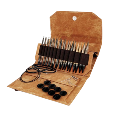 LYKKE Utskiftbare Rundpinner Sett Umber, Tan, 13 cm