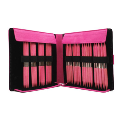 LYKKE Strømpepinnesett Blush, Fuchsia, 15 cm (4.00-9.00 mm)