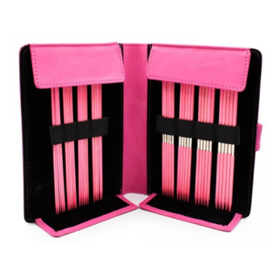 LYKKE Strømpepinnesett Blush, Fuchsia, 15 cm (2.00-3.75 mm)