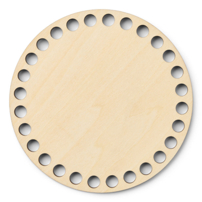 LindeHobby Veske-bunn, Rund, Kryssfiner
