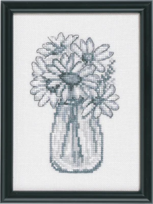 Broderisett Marguerite 12 x 17 cm